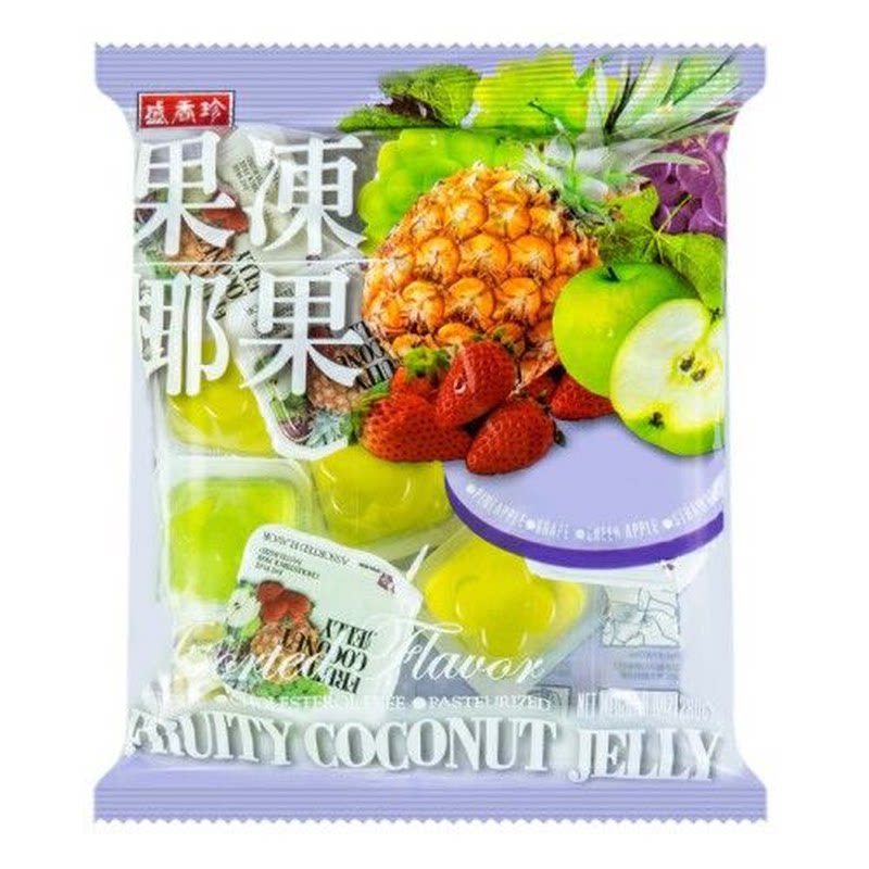 盛香珍 果冻椰果综合水果280克开盖即食混合水果味综合口味进口版