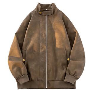 JEEP SPIRIT吉普飞行夹克男款2025春秋季宽松美式复古百搭外套男