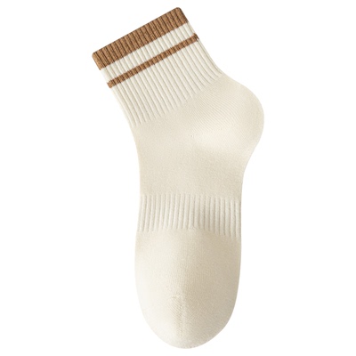 袜子女款纯棉中筒袜2025新款爆款秋冬薄款短袜运动防臭7a抗菌棉袜