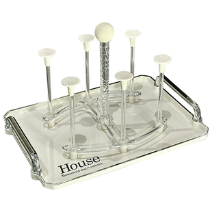 沥水杯架收纳桌面置物架茶杯玻璃杯倒挂架子家用客厅放杯子架托盘