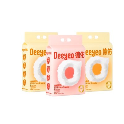 德佑洗面巾一次性洗脸巾非纯棉柔巾官方旗舰店正品加大加厚擦脸巾