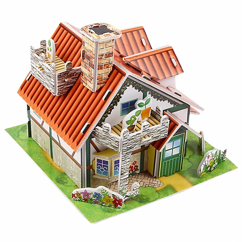 3D立体积木拼图6-12岁益智玩具