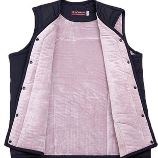 中老年驼绒棉马甲男爸爸装加绒加厚保暖坎肩老头背心爷爷内穿棉衣