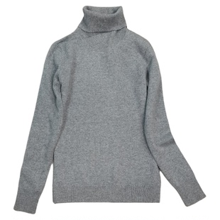 冬季新款TH保暖舒适静奢风高领羊绒衫女长袖修身打底衫软糯针织衫