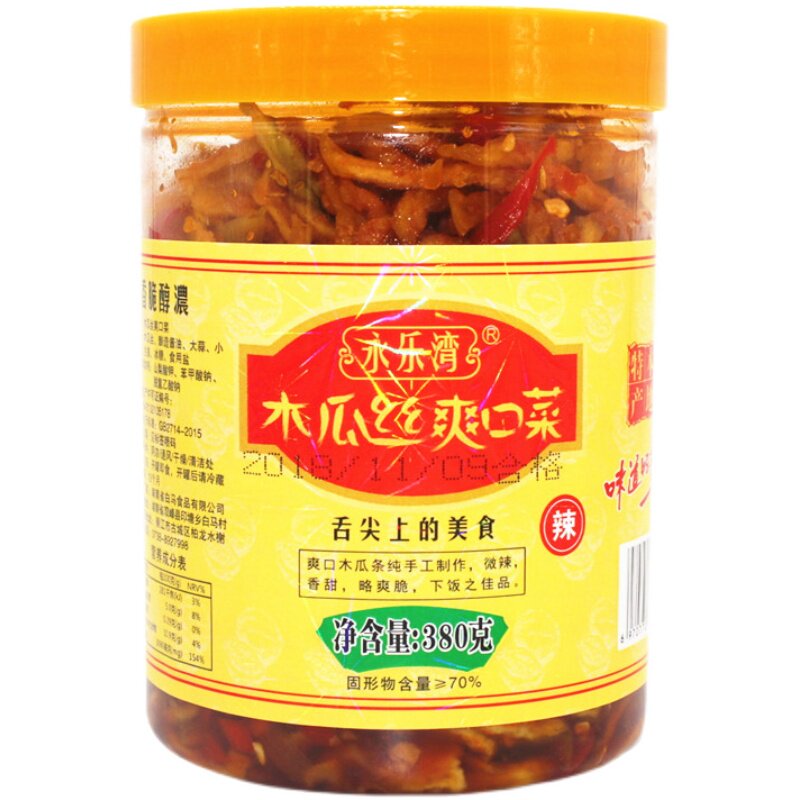 木瓜丝干永乐湾酱菜湖南娄底脆爽