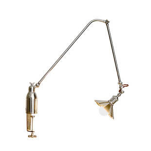 灯岛 中古工业风摇臂夹式台灯复古包豪斯设计师可调节工作阅读灯