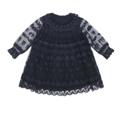 [江南布衣婴童]夏装连衣裙设计感图案蕾丝拼接女童婴儿jnbybyjnby