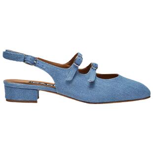 【粉丝专享】Carel Peche 漆面牛皮/牛仔面露跟玛丽珍鞋2023春季