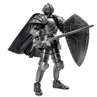 拼装盔甲骑士中世纪骑士模型潮玩积木人偶多关节可动手办机械摆件