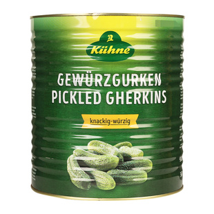 德国进口冠利俄式酸青瓜9.7kg 商用大桶装俄罗斯汉堡热狗酸黄瓜片