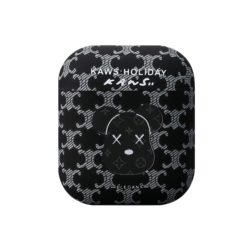 暴力熊卡通适用airpods4代保护套三代苹果蓝牙耳机壳AirPodsPro2代保护壳2/3代软壳款情侣高级感四代创意硅