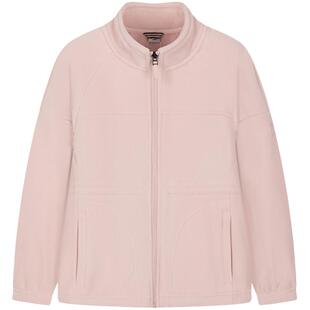 水孩儿双面儿童摇粒绒外套女童2025秋冬装大童立领内胆外穿上衣