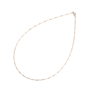 S925银项圈锁骨链搭配圆珠项链DIY银丝线圈镀18K玫瑰金丝线项链圈