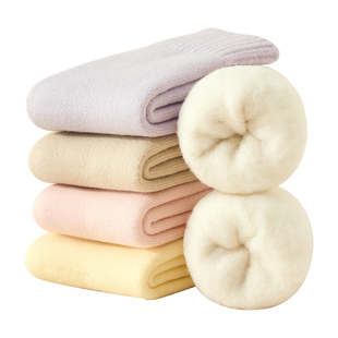 袜子女童冬季加厚保暖毛圈中筒袜儿童秋冬无骨棉袜女宝防冻脚童袜