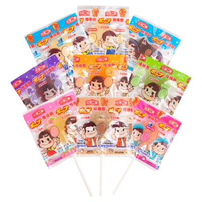 不二家棒棒糖水果喜糖满月宝宝糖果散称水蜜桃味儿童奖励休闲零食