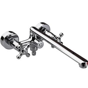 潜水艇全铜冷热双把淋浴混水阀加长入墙式花洒三联浴缸水龙头套装