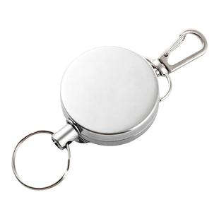 多功能伸缩钥匙扣拉伸高回弹不锈钢绳超长钥匙绳老人防丢钥匙扣