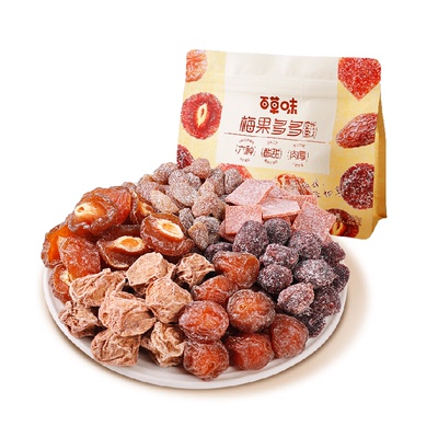 百草味6种梅果混合口味量贩装