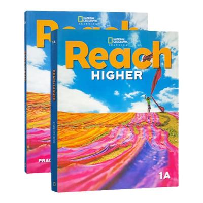 现货原版进口 美国国家地理出版社 Reach Higher Student Pack 1A 学生用书+练习册 儿童青少年英语教材  9780357366547