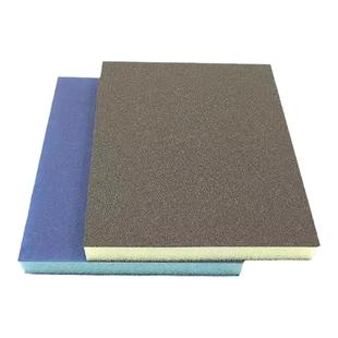 进口海绵砂猫王双面海绵砂块家俱汽车打磨抛光金属除锈打磨砂纸片