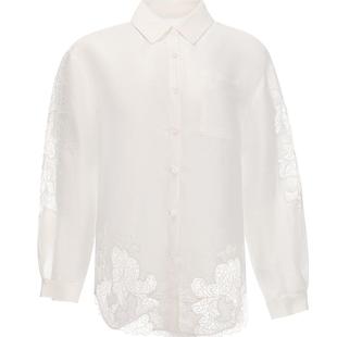 兰卡文(LA CLOVER)卢浮之吻宽松蕾丝衬衣外穿LC81ZR1