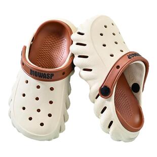 儿童洞洞鞋男童新款拖鞋小孩夏季外穿防滑中大童防臭轻便沙滩凉拖