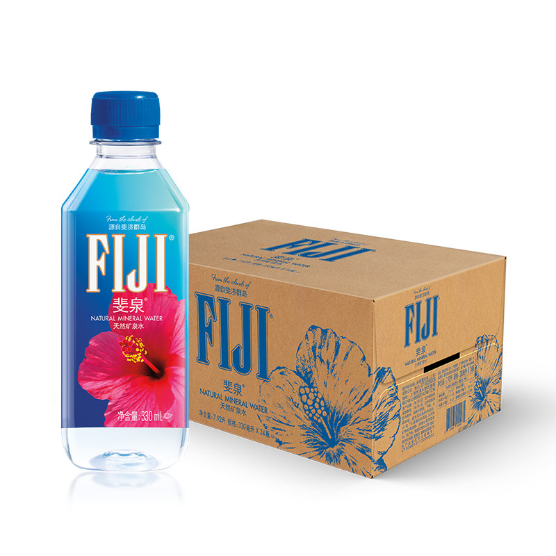 斐泉斐济进口fiji矿泉水小瓶整箱330ml*24瓶天然高端饮用水纯净水