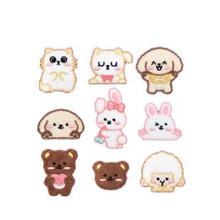 可缝可贴自黏童装小补丁贴织补贴羽绒服标志logo贴棉袄破洞贴S