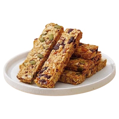 坚果燕麦酥蛋白棒代餐无蔗糖零食