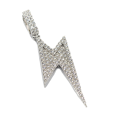 满珠宝满镶嵌镀金手工嘻哈风吊坠