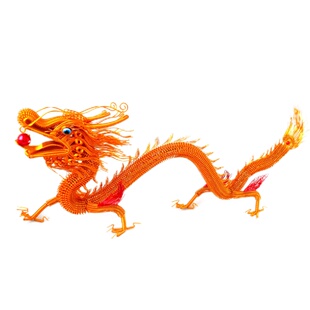 龙年精品70厘米中国龙霸气旅游畅销铝线工艺品家居博古架装饰摆件