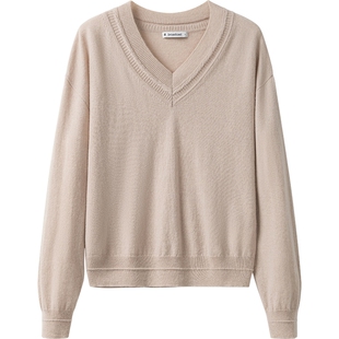 【100%山羊绒】播奥莱商场同款洋气显瘦气质针织毛衣女BDR4SD3824