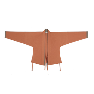 织造司原创可以穿着上班的日常汉服[沈香茶]飞机袖上衣宋制长旋裙