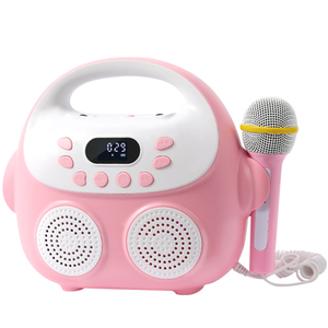 儿童卡拉OK唱歌机带话筒音响一体麦克风音乐早教故事机小女孩玩具