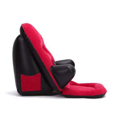 充气懒人沙发植绒休闲躺椅靠背