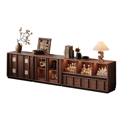 2025新款轻奢骨骼线落地电视柜