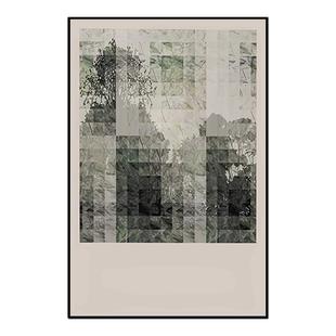 意式极简沙发背景墙装饰画客厅餐厅玄关过道挂画奶油风无框画定制