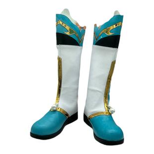 cosplay鞋子靴子王者荣耀山海碧波行瑶cos鞋定制增高高跟来图定做