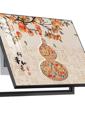葫芦百福寓意好免打孔配电箱壁画