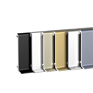 发光led灯带踢脚线铝合金地脚线灯槽不锈钢踢脚板内嵌金属贴脚线