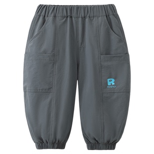 [户外吸湿速干]齐齐熊宝宝裤子春秋款男童工装裤儿童运动2026新款