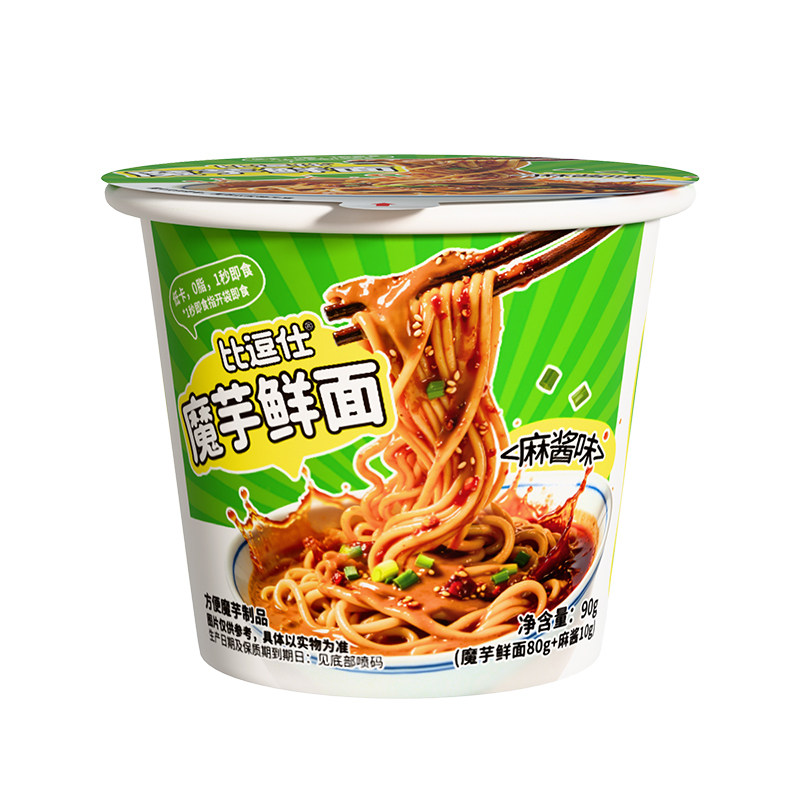 比逗仕魔芋鲜面低卡0脂0糖方便面