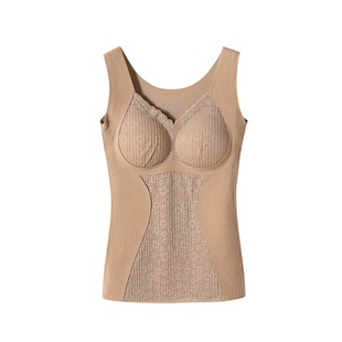保暖背心女带胸垫一体聚拢提拉内衣2025冬季发热加绒内搭打底衣秋