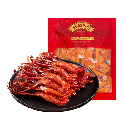 藤桥古镇温州大鸭舌特产卤味办公室酱香辣开袋即食休闲零食大鸭舌