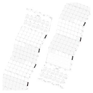 2026/25年奏折页风琴多折日历月计划点阵手账活页内替芯A678奇葩