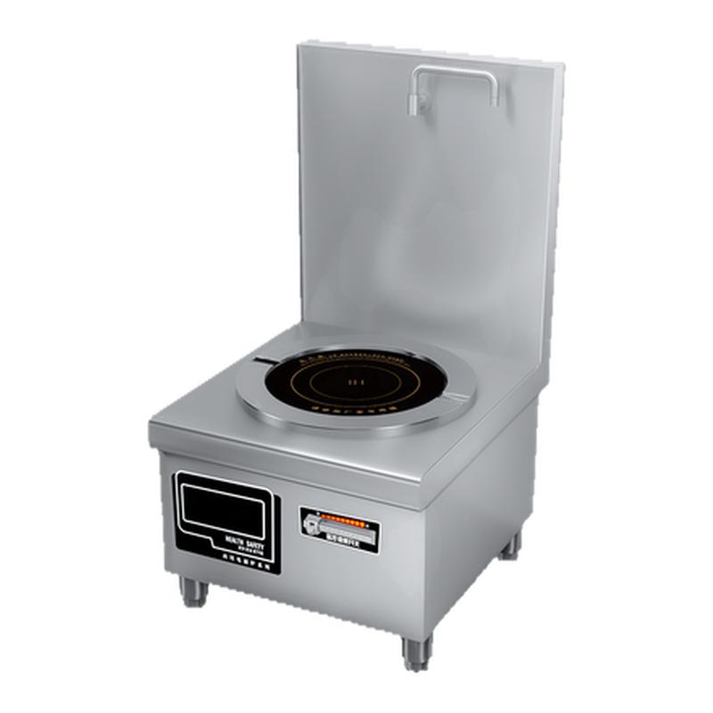 鑒業(yè)商用大功率電磁矮湯爐8000W平面低湯灶15KW食堂煲熬湯水鹵煮