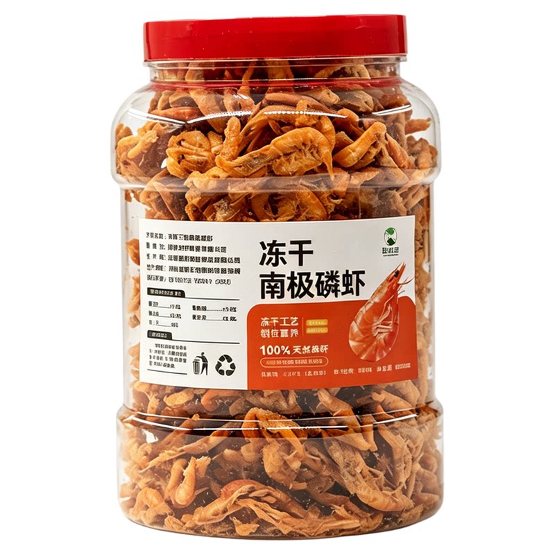冻干南极磷虾龙鱼饲料脱盐虾干鱼粮银龙鱼乌龟鹦鹉鱼食专用鱼饲料