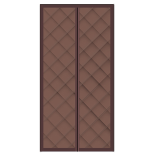 定做秋冬季PU加厚保温暖防风寒防水2025新款免打孔磁吸家用棉门帘