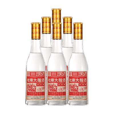 杜康纯粮酿造口粮白酒500ml×6瓶