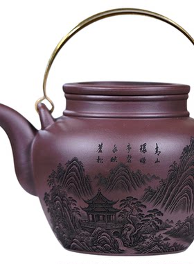 三号壶寿星大容量1300毫升紫砂
